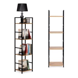 Regał drewniany nowoczesny metalowa rama LOFT 4 półki ModernHome ModernHome