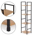 Regał drewniany nowoczesny metalowa rama LOFT 4 półki ModernHome ModernHome
