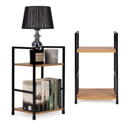Regał drewniany nowoczesny szafka nocna 2 półki LOFT ModernHome ModernHome