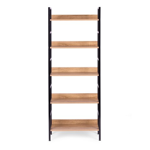 Regał loftowy wysoki 5 półek metal MDF ModernHome ModernHome