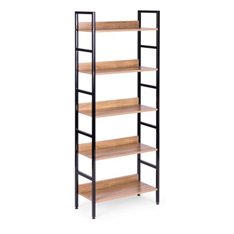 Regał loftowy wysoki 5 półek metal MDF ModernHome ModernHome
