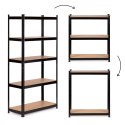 Regał metalowy magazynowy 180x90x40 cm do garażu piwnicy 5 półek 875 kg ModernHome ModernHome