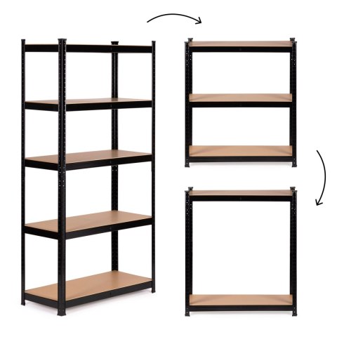 Regał metalowy magazynowy 180x90x40 cm do garażu piwnicy 5 półek 875 kg ModernHome ModernHome