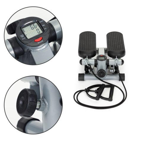 Stepper z ekspanderami do ćwiczeń fitness z licznikiem ModernHome ModernHome