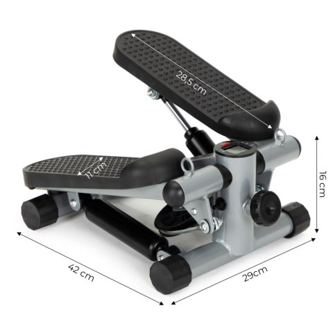 Stepper z ekspanderami do ćwiczeń fitness z licznikiem ModernHome ModernHome