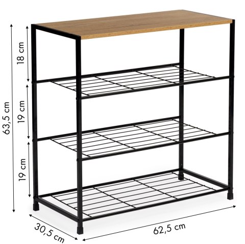 Szafka na buty stojak regał półka loft 3 poziomy ModernHome ModernHome