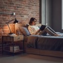 Szafka nocna z szufladą i półką stolik kawowy jasny dąb loftowy ModernHome ModernHome