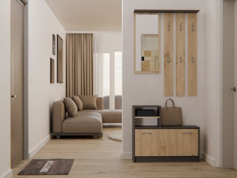 Garderoba VERA ANTRACYT DĄB ARTISAN