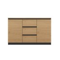 Komoda COSTA 1D3S/2D3S BA ANTRACYT DĄB ARTISAN