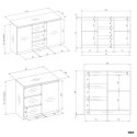 Komoda COSTA 1D3S/2D3S KASZMIR