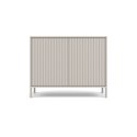 Komoda KAMARO 2D SLIM KASZMIR Lamele Front Ryflowany