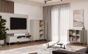 Komoda KAMARO 2D SLIM KASZMIR Lamele Front Ryflowany
