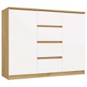 Komoda Malwa 2D4S 120 DĄB ARTISAN BIEL