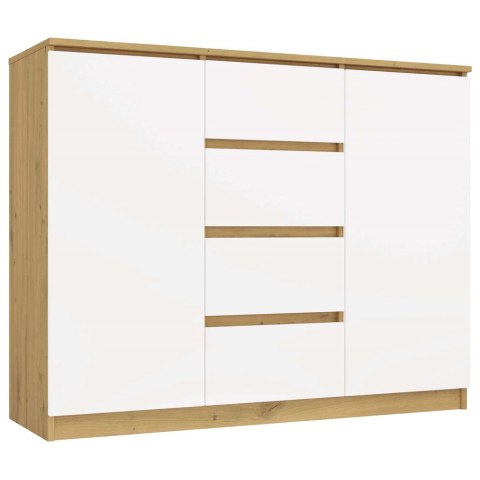 Komoda Malwa 2D4S 120 DĄB ARTISAN BIEL