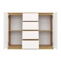 Komoda Malwa 2D4S 120 DĄB ARTISAN BIEL