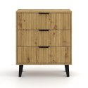 Komoda Scandi 3S SLIM DĄB ARTISAN