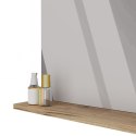 LUSTRO ŁAZIENKOWE Z PÓŁKĄ TIGO 60x61,5 CM DĄB EVOKE DO ŁAZIENKI PRZEDPOKOJU