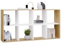 Regał Malax 2X4 DĄB ARTISAN BIEL