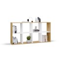 Regał Malax 2X4 DĄB ARTISAN BIEL
