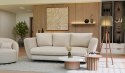 SOFA SARIS BEŻOWY NOGA CZARNA