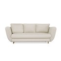 SOFA SARIS BEŻOWY NOGA ZŁOTA