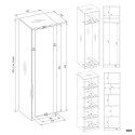 Szafa Malwa SD-50 z Lustrem BIAŁY