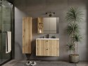 SZAFKA POD UMYWALKĘ TIGO 80 2S DĄB EVOKE 2 SZUFLADY RYFLOWANY FRONT WISZĄCA