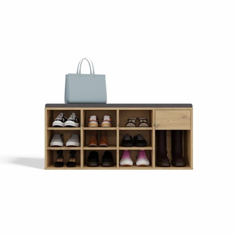 Szafka Na Obuwie Buty Otwarta TALLIN DĄB ARTISAN Do Przedpokoju