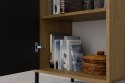 Witryna KAMARO 1DD SLIM DĄB ARTISAN Lamele Front Ryflowany