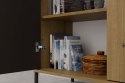Witryna KAMARO 2DD SLIM/GŁADKI DĄB ARTISAN Lamele Front Ryflowany + Klasyczny