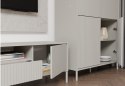 Witryna KAMARO 4DK SLIM/GŁADKI KASZMIR 4 Drzwi Lamele Front Ryflowany + Klasyczny