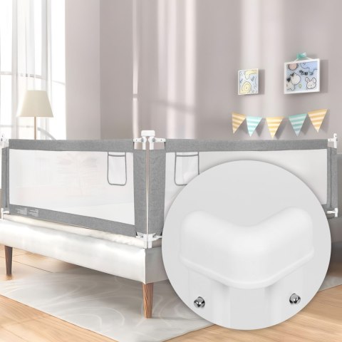 Barierka ochronna na łóżko 160 cm osłona zabezpieczenie dla dzieci ECOTOYS ECOTOYS