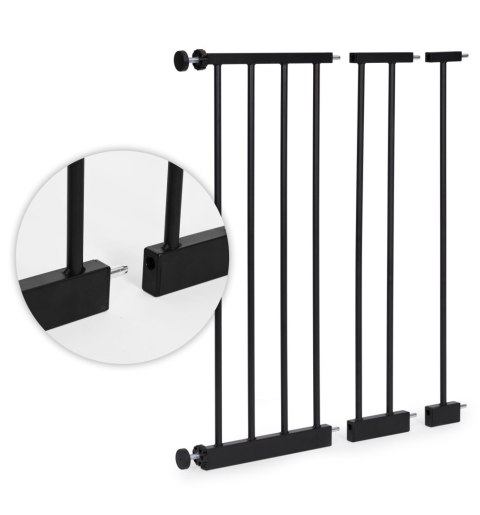 Bramka barierka zabezpieczająca 74-130 cm na schody i drzwi metal drewno dodatkowe panele ECOTOYS