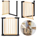 Bramka barierka zabezpieczająca 74-80 cm na schody i drzwi metal drewno ECOTOYS ECOTOYS