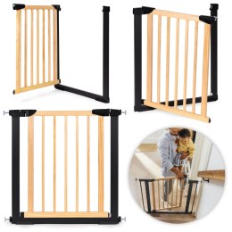 Bramka barierka zabezpieczająca 74-80 cm na schody i drzwi metal drewno ECOTOYS ECOTOYS