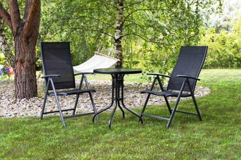 Stolik ogrodowy 60 cm szkło hartowane stół na ogród taras balkon MultiGarden MultiGarden