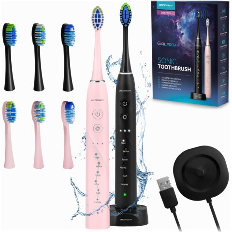 Szczoteczka soniczna do zębów zestaw 2 szt Berdsen Galaxy Duo