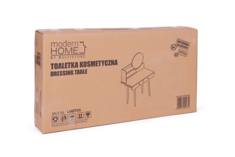 Duża nowoczesna toaletka kosmetyczna lustro półki ModernHome ModernHome