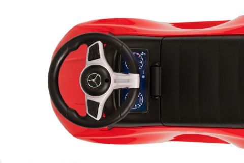 Jeździk autko Mercedes C CLASS interaktywna kierownica dźwięki czerwony MULTISTORE
