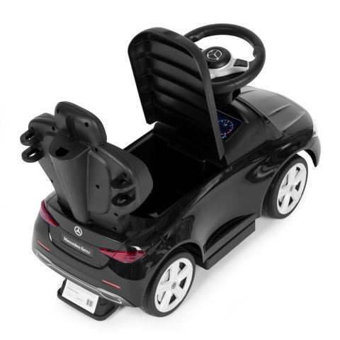 Jeździk pchacz autko Mercedes C CLASS interaktywna kierownica prowadnik czarny MULTISTORE