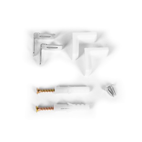 Nowoczesny regał do salonu kratka 5 półek na książki biały ModernHome ModernHome