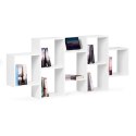 Nowoczesny wiszący regał 8 półek biały ModernHome ModernHome