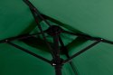 Prostokątny duży parasol ogrodowy skośny łamany z korbą zielony 200x140 cm MultiGarden MultiGarden