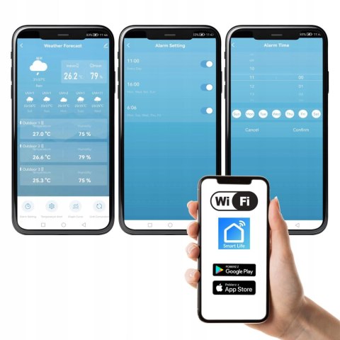 Stacja pogodowa WIFI z prognozą pogody METEO