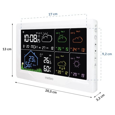 Stacja pogodowa WIFI z prognozą pogody METEO
