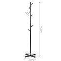 Stojący wieszak na ubrania prosty metalowy 7 haczyków 177 cm ModernHome ModernHome
