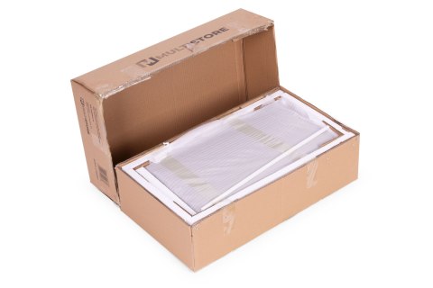 Szafka na buty z otwieranym siedziskiem 2 półki biała ModernHome ModernHome