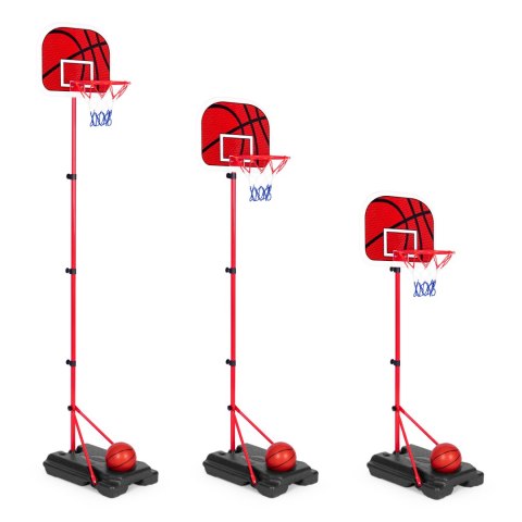 Tablica z koszem do koszykówki stojąca regulowana wysokość piłka pompka MULTISTORE