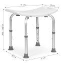 Taboret krzesełko prysznicowe łazienkowe rehabilitacyjne ModernHome ModernHome