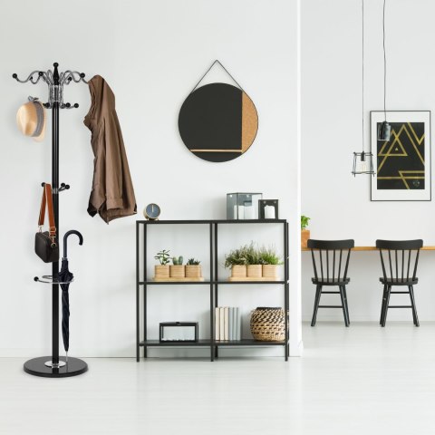 Wieszak na ubrania stojący 16 haczyków metal 172 cm ModernHome ModernHome
